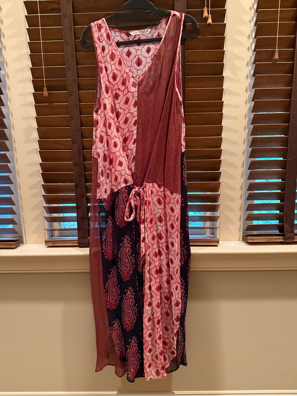 ZARA Multi-Colored Multi-Patterned Layered Flowy Boho Sundress